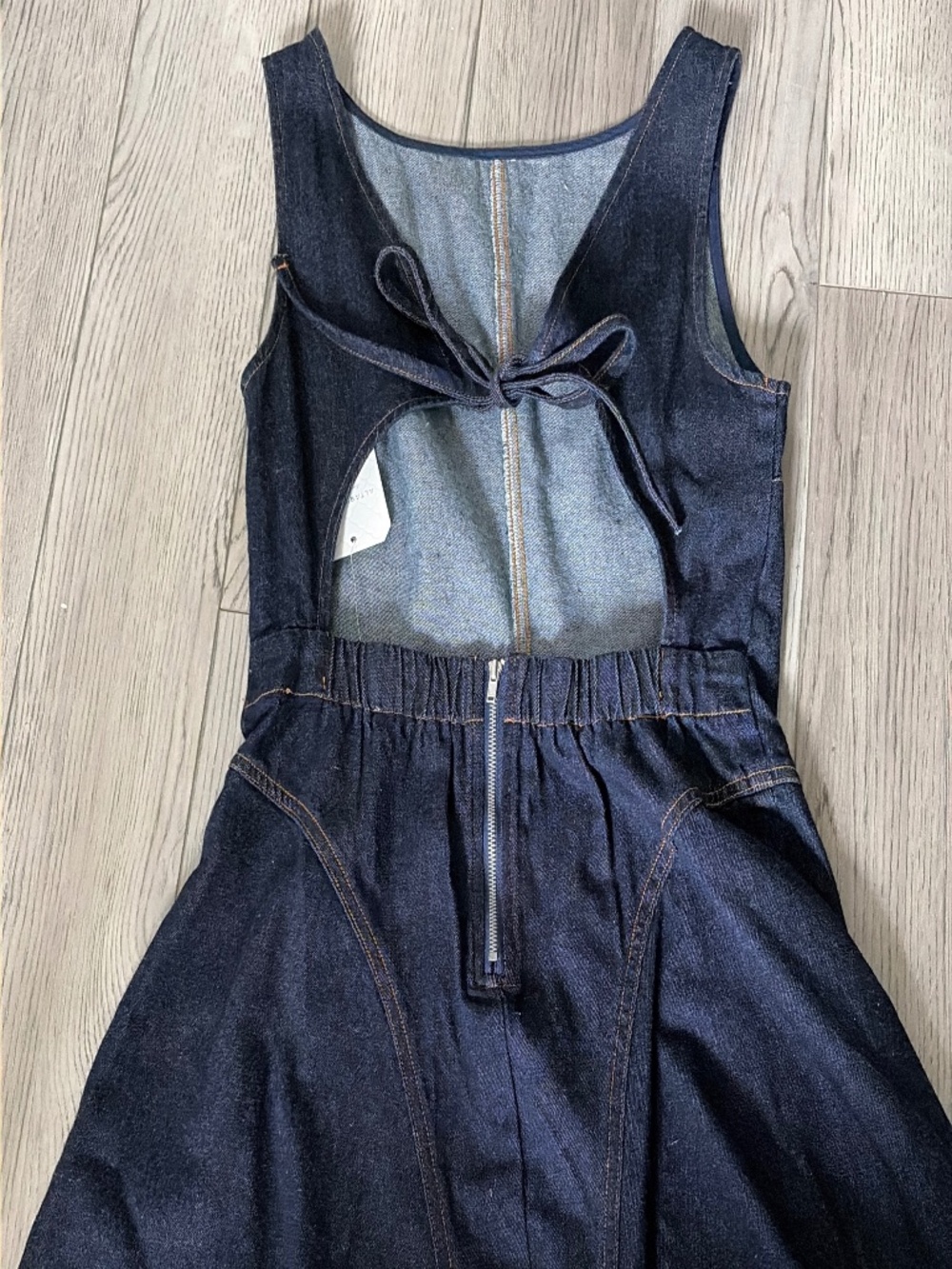 Altar'd State Winona Denim Mini Dress — Small - Picture 8 of 10